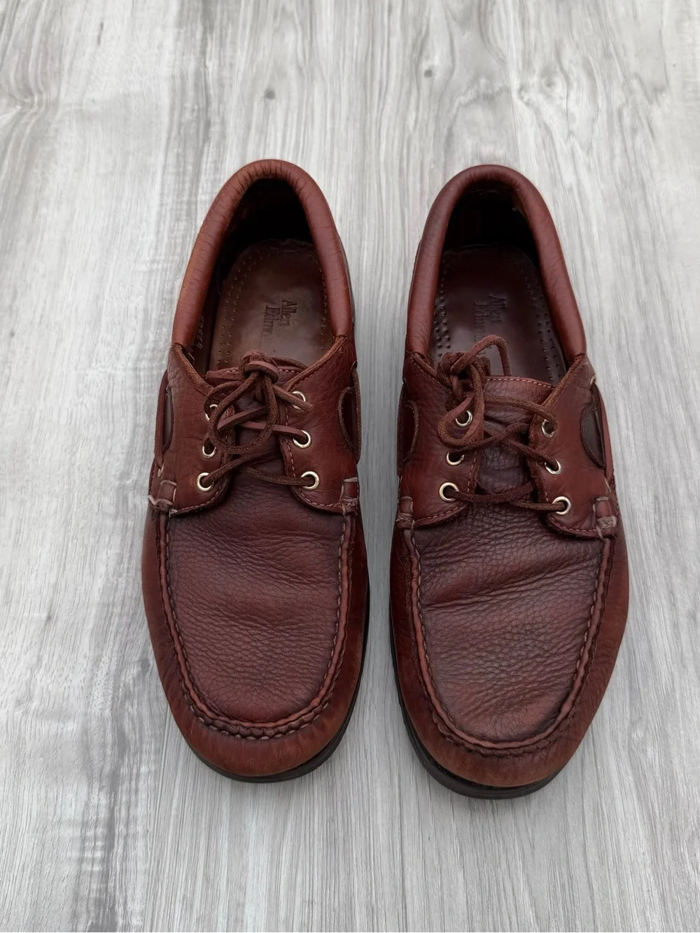 Allen Edmonds premium leather boat shoes